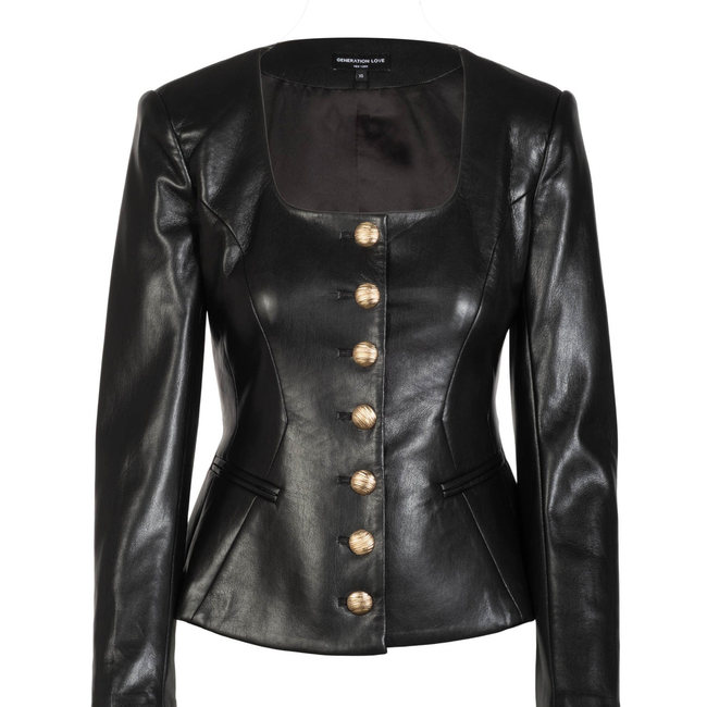 Lavena Vegan Leather Jacket-gallery-45111825432826