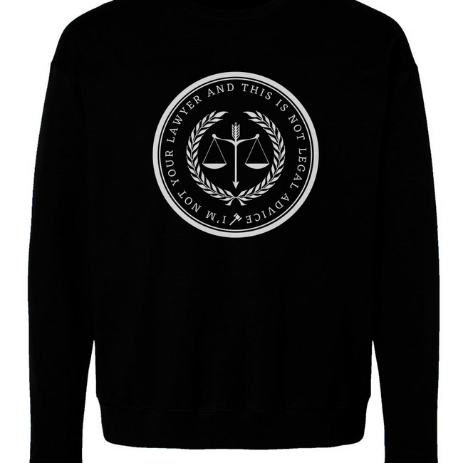 Not Your Lawyer Fleece Sweatshirt-gallery-32679813251138
