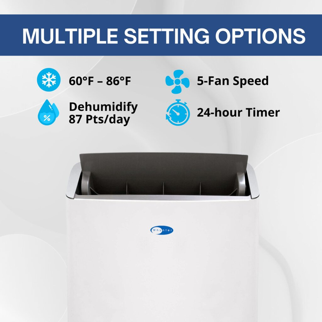 Whynter NEX Inverter Dual Hose Cooling Portable Air Conditioner with Smart Wi-Fi, Dehumidifier, and -gallery-46275843031288