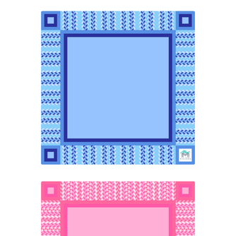 MAHJONG MAT | Prism | 33" x 33"