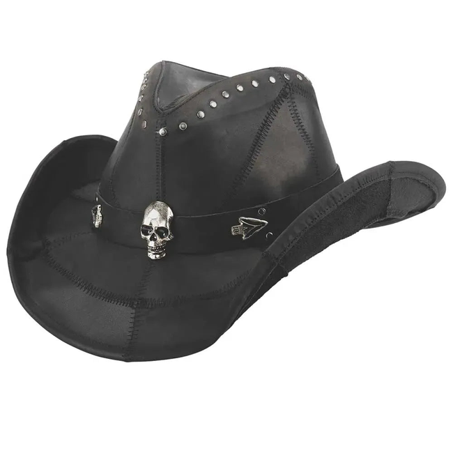 Bullhide Hardtail - Leather Cowboy Hat-gallery-46122648830258