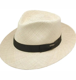 Stetson Retro - Panama Straw Fedora Hat