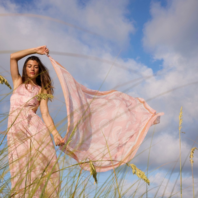 Raf Cross Back Maxi Dress - Limited Edition Paisley Print-gallery-56747821924669