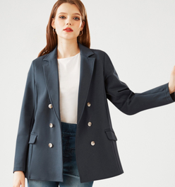 Double Breasted Blazer (Navy)