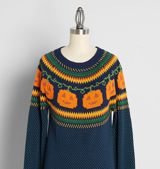 Give 'Em Pumpkin To Talk About Fair Isle Sweater