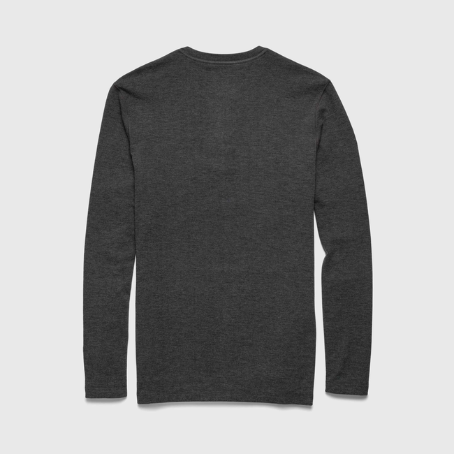 Sean Ultra Soft Classic Henley - Charcoal Heather-gallery-44013877985538