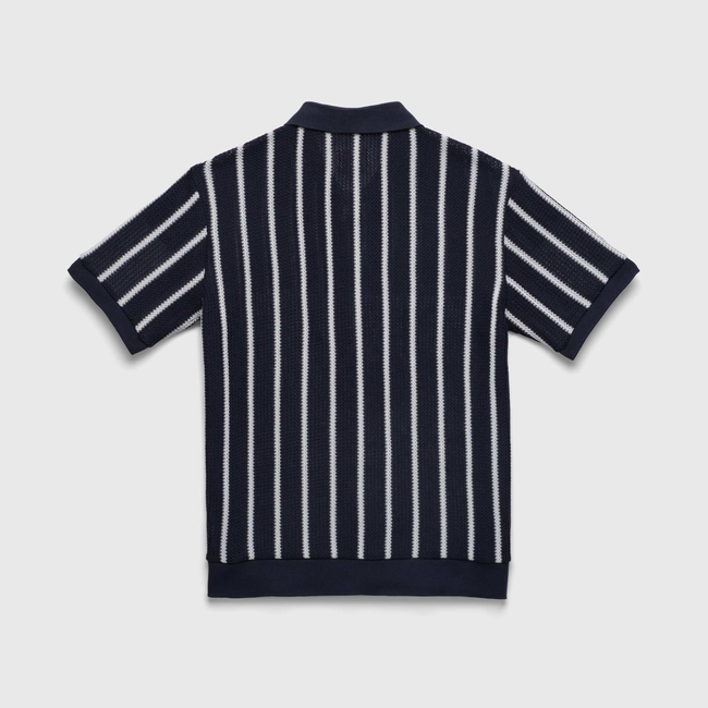 Brent Stripe Knit Sweater - Navy Blazer-gallery-47040635568386