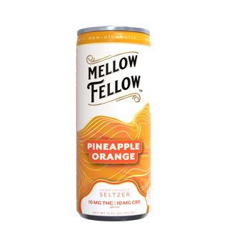 Delta 9 THC + CBD Seltzer Beverage 20MG - Pineapple Orange 4 Pack