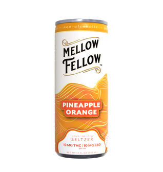 Delta 9 THC + CBD Seltzer Beverage 20MG - Pineapple Orange 4 Pack