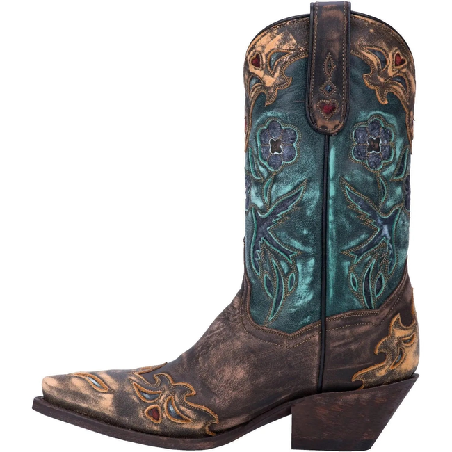 Dan Post Vintage Blue Bird - Womens Cowgirl Boots-gallery-46122123723058