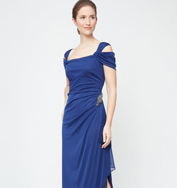 Petite - Camille Cowl Neck Gown