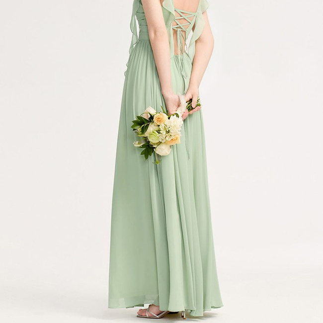ever LUNARA|Flowing Ribbon Chiffon Bridesmaid dress-gallery-33429895643210