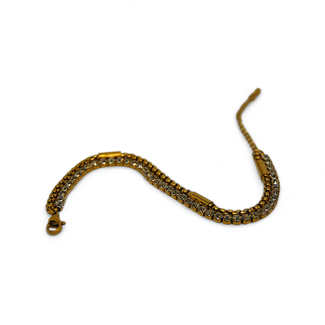 Maven Double Chain CZ Bracelet-gallery-42619963539706