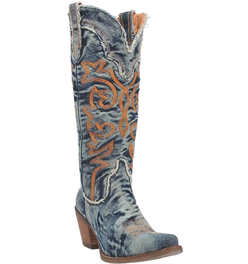 Dingo Texas Tornado-Womens Denim Cowgirl Boot