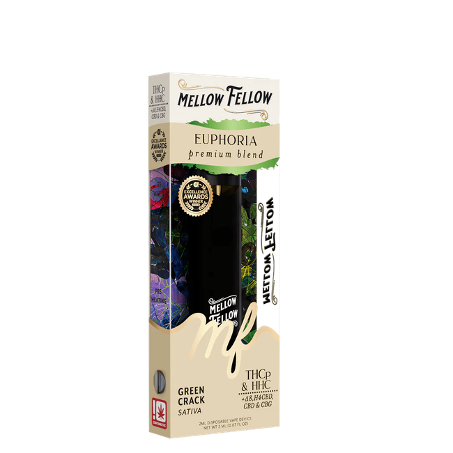 Euphoria Blend 2ml Disposable Vape - Green Crack (Sativa)-gallery-37327699640526