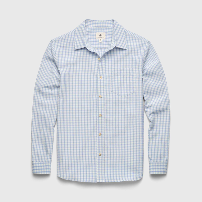 Brian Seersucker Shirt - Blue-gallery-45068281970946