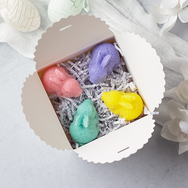 Easter Bunnies Scented Wax Melts Bundle Gift Box-gallery-30997193818182