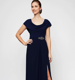 Petite Celeste A-Line Matte Jersey Dress