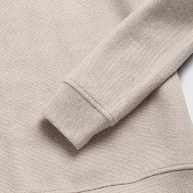 Bobby Cashmist Fleece Quarter Zip - Taupe Grey Heather-gallery-45068159844610