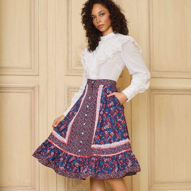 GUNNE SAX for ModCloth's Isabella Midi Skirt-gallery-39186148786347
