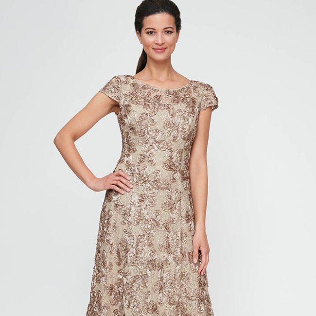 Plus Audrey Rosette Lace Short Dress-gallery-43322871316736