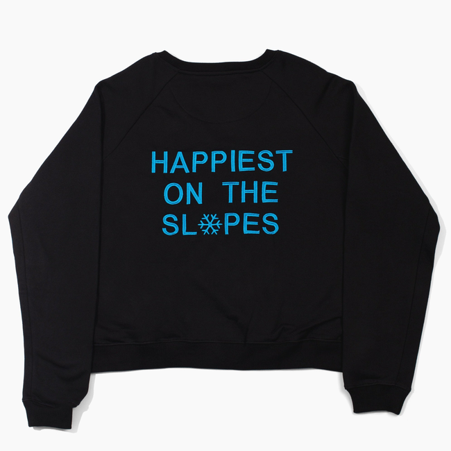 Happiest on the Slopes® Skiing Snowboarding Sweatshirt-gallery-33455027945632