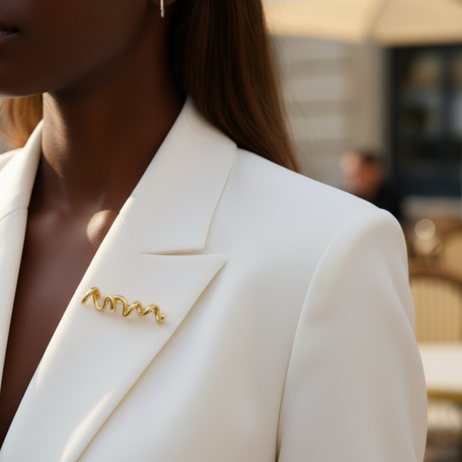 Love Brooch - Gold Plated-gallery-38086953697456