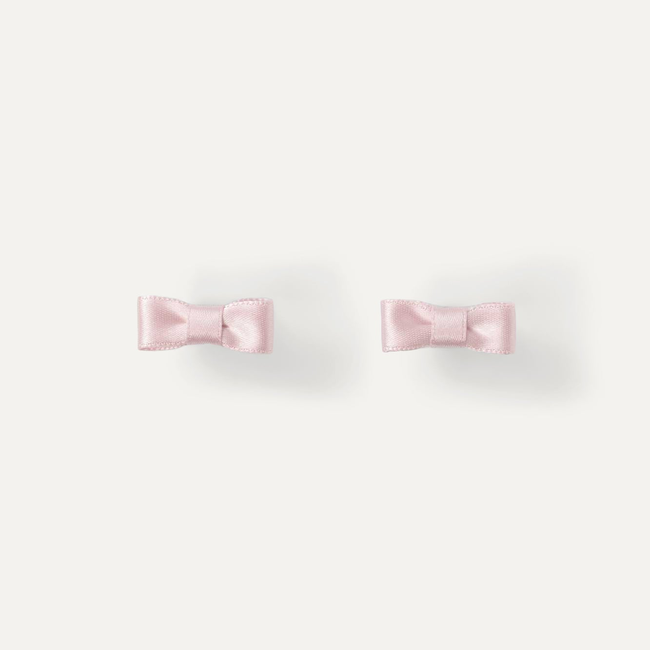 Satin Bow Studs in Pink-gallery-42213909725422