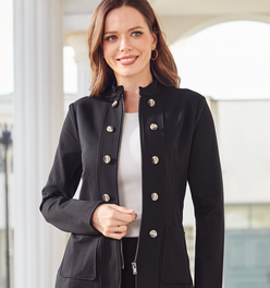 Military Zip Jacket (Black)