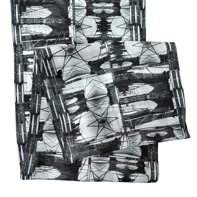 Babs Brooklyn Bridge Silk Scarf-gallery-49416628896040
