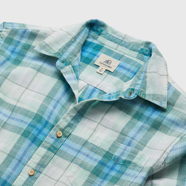 Brian Twill Plaid Shirt - Blue Combo-gallery-45068246122754