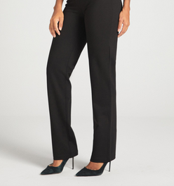 Classic Dress Pant Yoga Pant | Straight (Black)