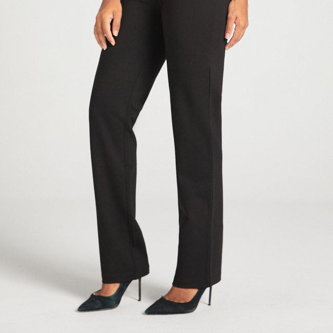 Classic Dress Pant Yoga Pant | Straight (Black)-gallery-41955856711932