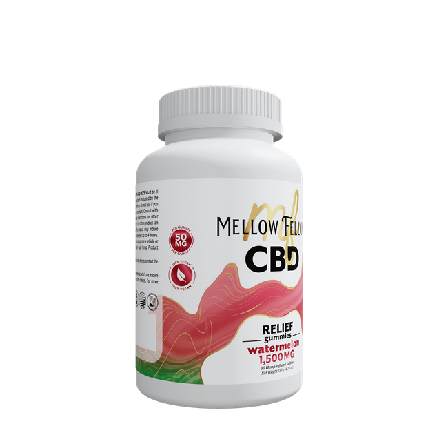 Relief CBD Gummies - 1500mg - Watermelon-gallery-37564388671694