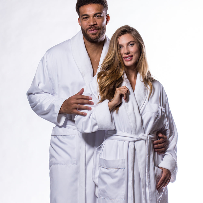 Luxury Microfiber Lined Robe White-gallery-46194677154051
