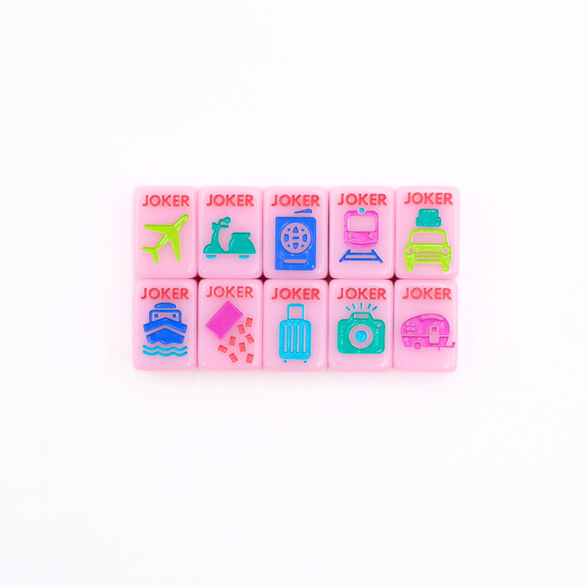 MINI TRAVEL MAHJONG | Mini Anywhere Series | Pink-gallery-50432680329527