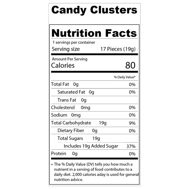 Candy Clusters Freeze Dried Candy - Snack Size-gallery-37327615131854