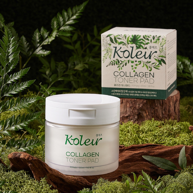 [Koleur] Collagen Toner Pads (70 count)-gallery-45006410973474