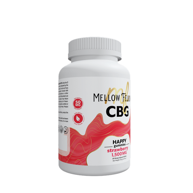 Happy CBG Gummies - 1500mg - Strawberry-gallery-37564396044494