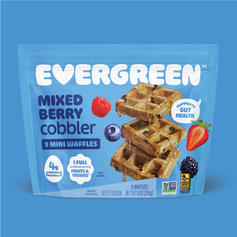 Mixed Berry Cobbler Mini Waffles