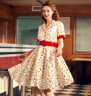 Elegant Epoch Belted Shirtdress