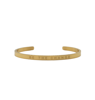 "BE THE CHANGE" Cuff