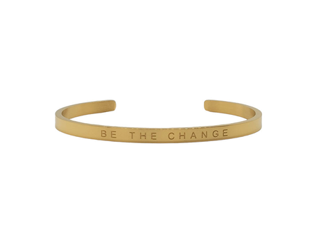 "BE THE CHANGE" Cuff