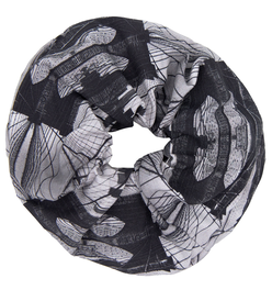 Babs Eco-chic scrunchies - Brooklyn Bridge Print, Various Sizes