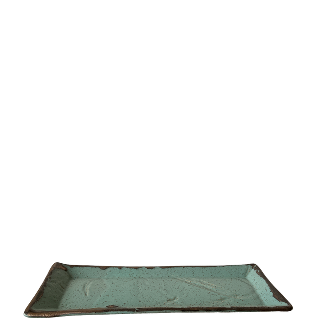 Medium Rectangular Tray in Echeveria Teal-gallery-39774129782973