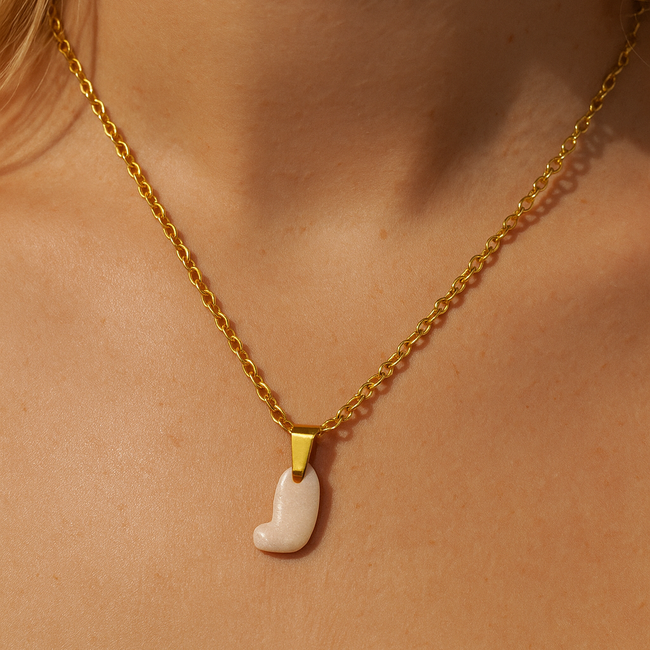 Bubble Initial necklace-gallery-43966914330882