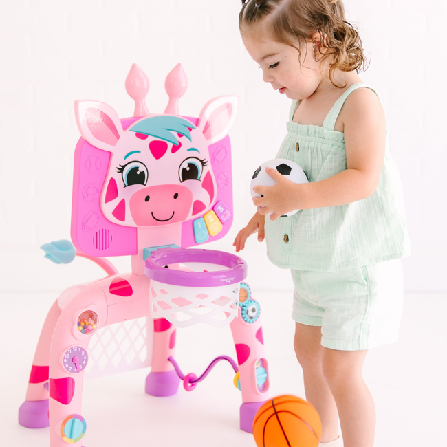 Giraffe Play & Score Activity Center - Pink-gallery-41429453766872