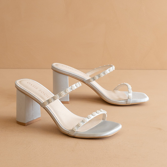 The Phoebe | Something Blue Beaded Strap Heel – Bridal & Occasion-gallery-42229787918513