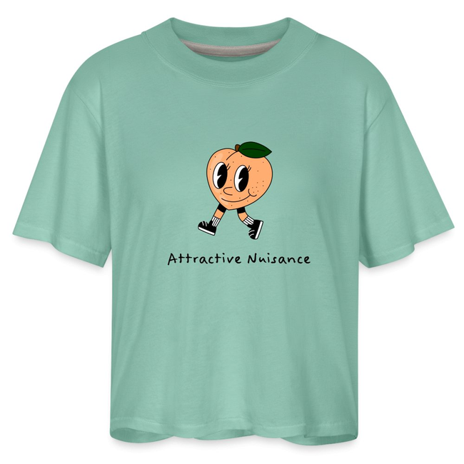 Attractive Nuisance Peachy Women's Boxy Tee-gallery-32617912500290