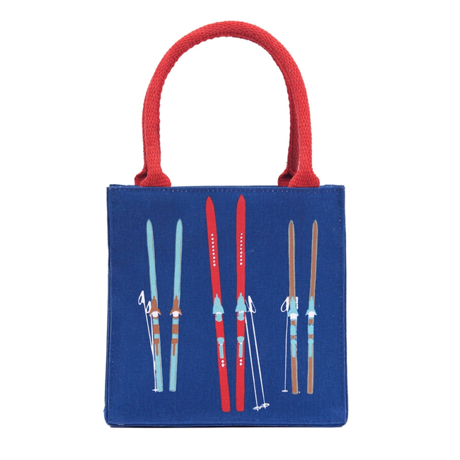 Nordic Ski Navy Reusable Itsy Bitsy Gift Bag-gallery-32073350742103